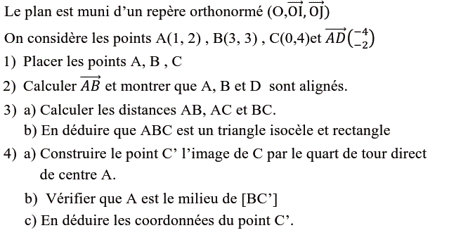 Activités dans un repere: Exercice 50