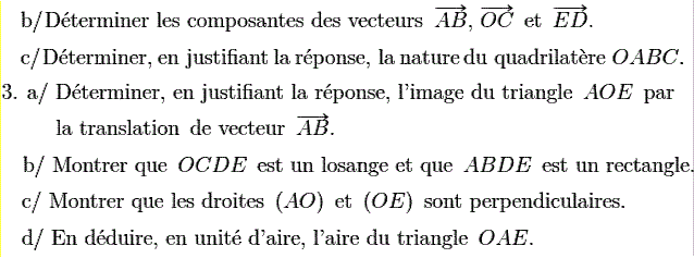 Activités dans un repere: Exercice 56