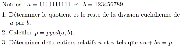 Activités numériques I: Exercice 57