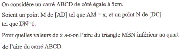 Equations et inéquations: Exercice 58