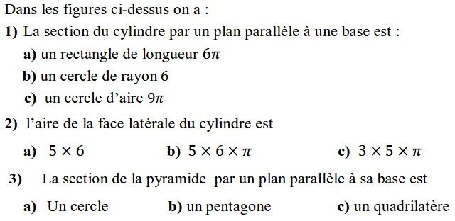 Sections planes solide: Exercice 10