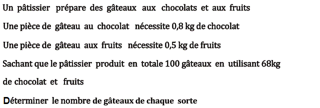 Système de deux équations: Exercice 47