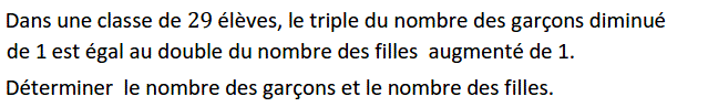 Système de deux équations: Exercice 35