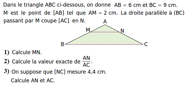 Thales: Exercice 18