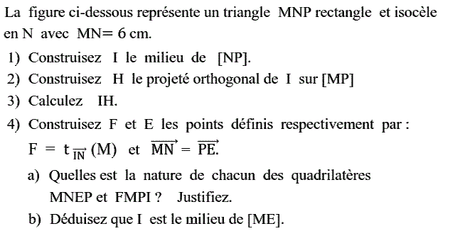 Vecteurs et translations: Exercice 87