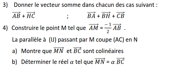 Vecteurs et translations: Exercice 75