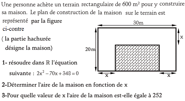 Problèmes du 1er et du second degré: Exercice 56