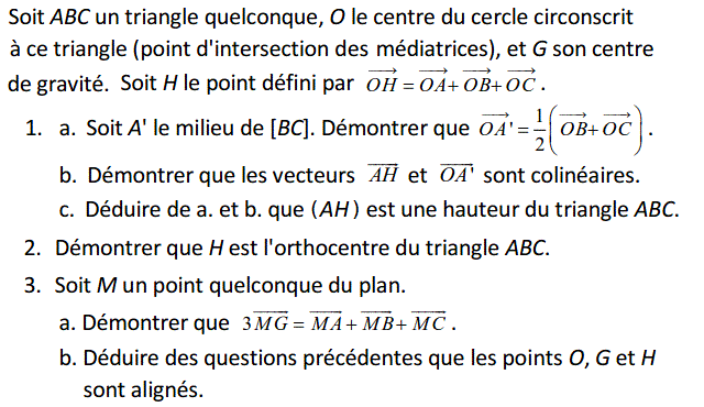 Barycentre: Exercice 44