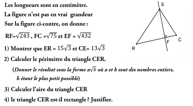 Calcul dans IR: Exercice 54