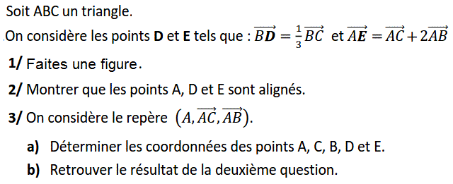 Calcul vectoriel: Exercice 30