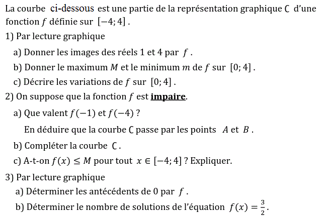 Fonctions: Exercice 47