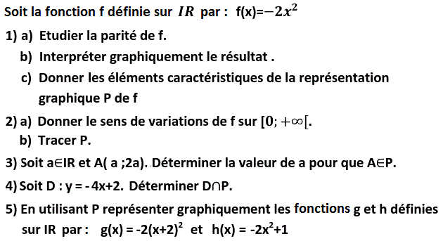 Fonctions: Exercice 43