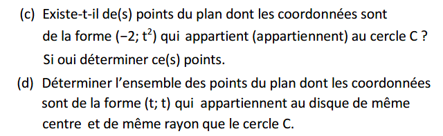 Géométrie analytique: Exercice 62