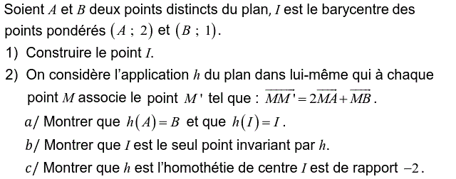 Homotheties: Exercice 32