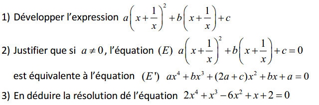 Notion de polynômes: Exercice 24