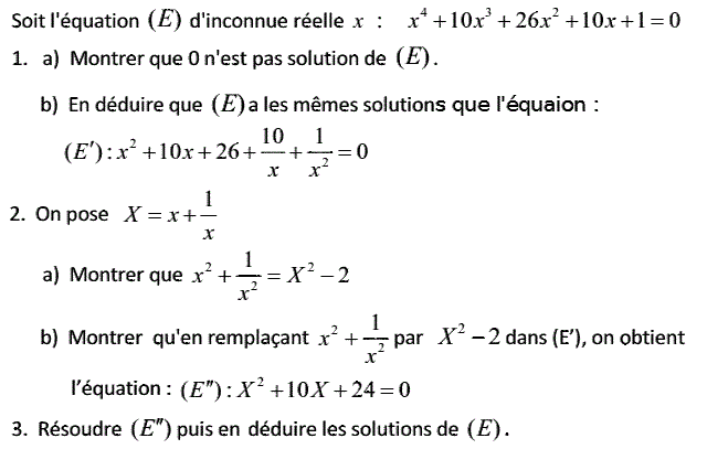 Notion de polynômes: Exercice 46