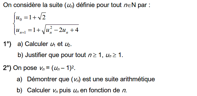 Suites: Exercice 65