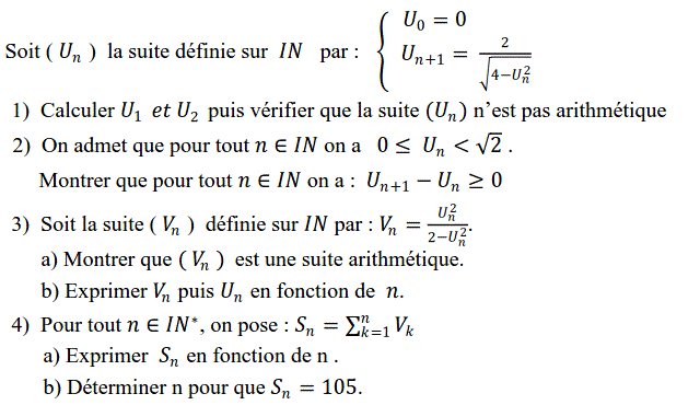 Suites: Exercice 55