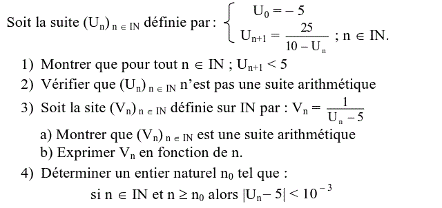 Suites: Exercice 40