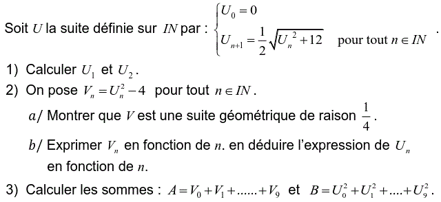 Suites: Exercice 54