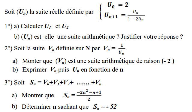 Suites: Exercice 41