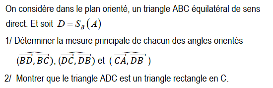 Angles orientés: Exercice 24