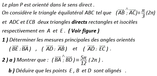 Angles orientés: Exercice 27