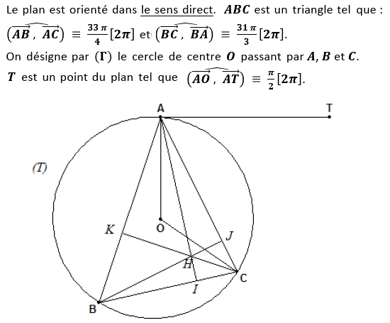 Angles orientés: Exercice 66