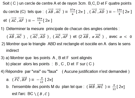 Angles orientés: Exercice 35