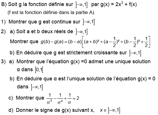 Limites et continuité: Exercice 67