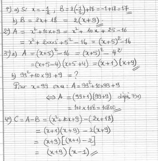 solution de l'exercice n°28