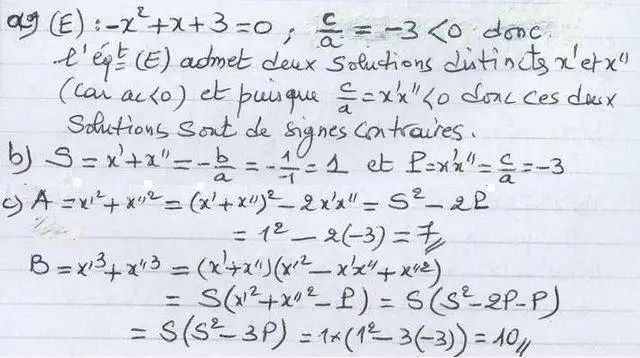 solution de l'exercice n°19