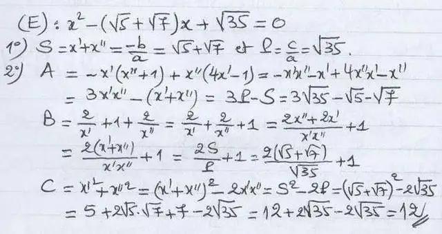 solution de l'exercice n°18