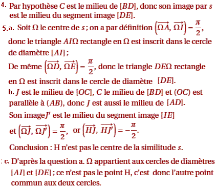 solution Antilles juin 2006 - Similitude directe (image3)